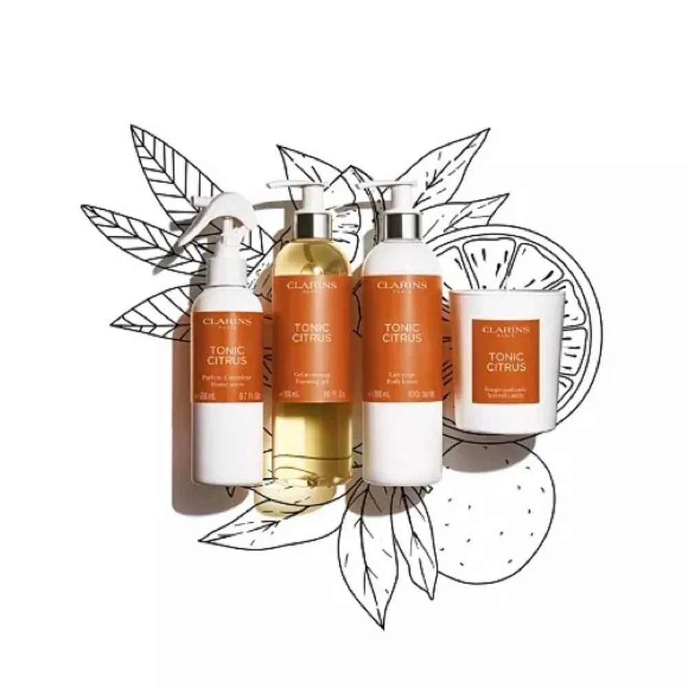 🍊 Clarins Tonic Citrus Body Lotion – 10 oz / 300 mL | Brand New